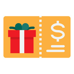 Wall Mural - gift box with money