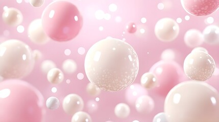 Wall Mural - Cute Soft Pastel Dots in a Seamless Photorealistic Background