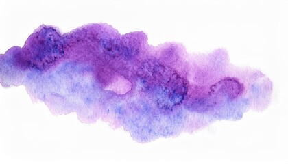 Poster - abstract watercolor gradient in purple and blue tones, creative textured background for modern designs, art prints, or digital media