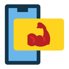 Sticker - Arm Muscle Icon Style