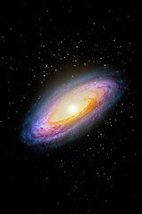 Wall Mural - spiral galaxy with bright center