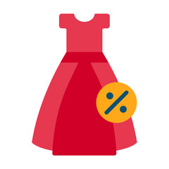 Sticker - Dress Discount Icon Style