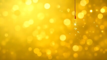 gold sparkling lights festive background with texture. abstract christmas twinkled bright bokeh defo