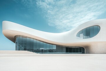 Canvas Print - Curved Roof Building Sky