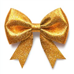 Wall Mural - Gold glitter bow