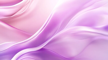 Wall Mural - a soft, flowing abstract fabric texture in shades of pink and purple, evoking a serene and gentle mo
