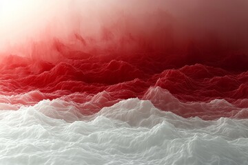 Wall Mural - isolated red smoke effect on a transparent background. floating fog texture in red. abstract fog ove