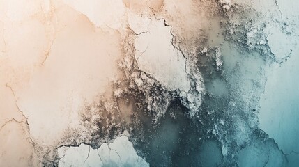 Wall Mural - an abstract textured wall featuring cracks and a soft gradient of earthy tones.