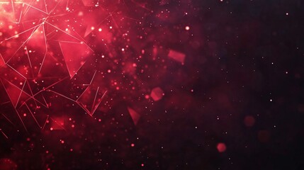 Wall Mural - abstract red geometric background with soft bokeh effects, creating a dynamic and vibrant visual atm