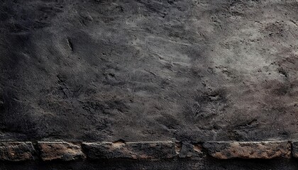 Poster - weathered dark concrete texture with rough surface patterns and subtle scratches, ideal for industrial designs and background