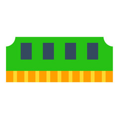 random access memory icon style