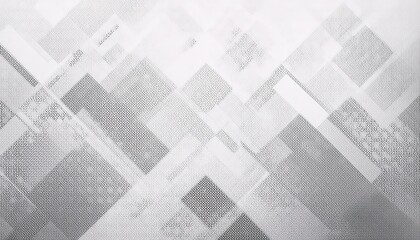 Poster - monochrome geometric abstract pattern with layered rectangles and soft gradients for minimalist background and modern designs