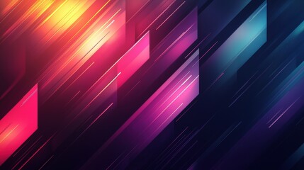 Wall Mural - colorful abstract background with dynamic lines and gradient colors for modern design projects