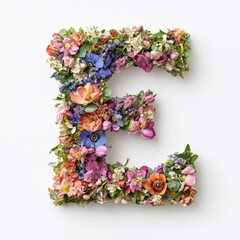 Wall Mural - Flower Letter E