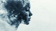 © Chantip - Artistic human face merging with abstract smog particles, symbolic representation of personal and environmental health.