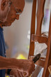 © carballo - upholsterer craftsman working in the workshop