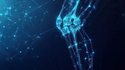 Wall Mural - abstract digital human knee joint. (2)