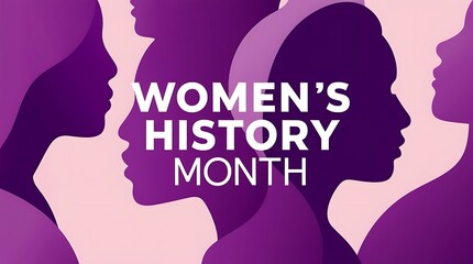 women's history month person with word cloud ai generative