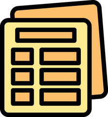 Wall Mural - simple design of online survey or exam application form with several fields for filling representing