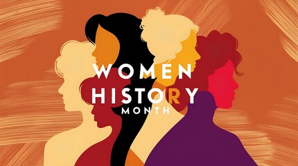 Wall Mural - silhouette of a person with a heart women history ai generative