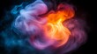 © Emi - Abstract swirling colored smoke art design