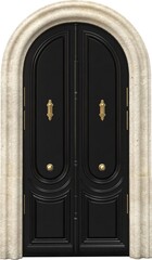 Canvas Print - Entrance classic doors for the house