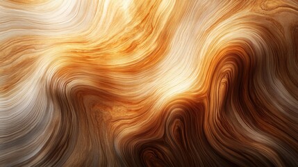 Poster - Abstract wavy texture with warm orange and brown tones creating a fluid design suitable for backgrounds and Copy Space available