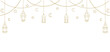 © hollaDy - arabian hanging lantern background vector. muslim traditional lamp illustration for ramadan decoration