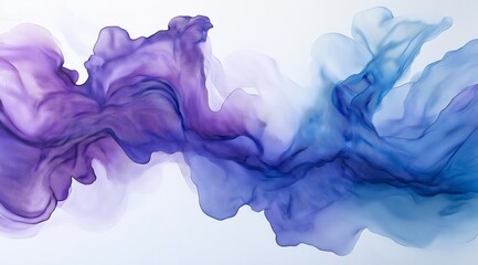 Wall Mural - Attractive abstract background in blue and light blue tones with waves and wavy shapes. Beautiful vibrant background smokes