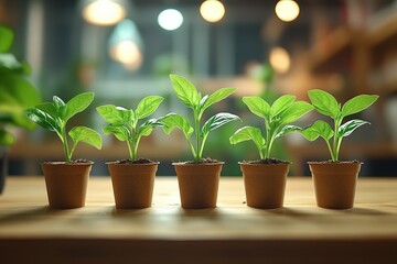 Sticker - Green sprouts growing in soil