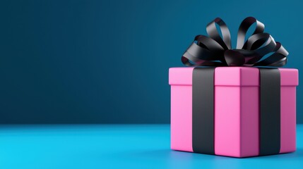 Neon-colored gift boxes in modern design