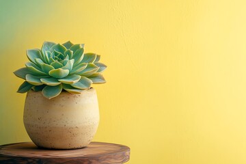 Wall Mural - Succulent in a Pot - A Touch of Nature's Beauty