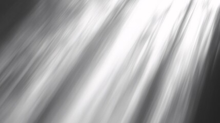 Wall Mural - soft, ethereal light beams cascading down in a minimalist, monochromatic setting.