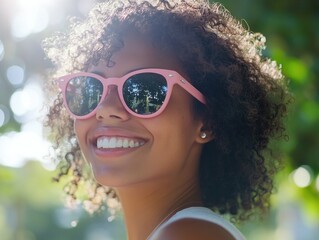 Wall Mural - Radiant Smile, Summer Fashion