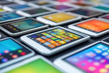 Wall Mural - exploring responsive layout programming in cross-platform web development using multiple devices