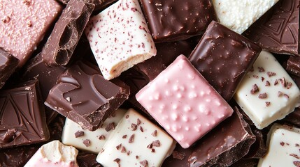 Wall Mural -   A towering mound of chocolate and marshmallows