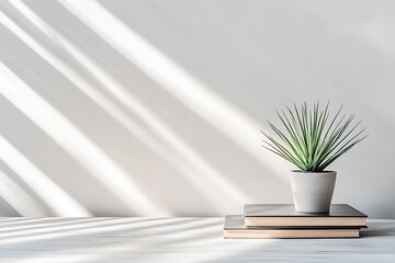 Wall Mural - Minimalist Home Decor with Sunlight and Plants