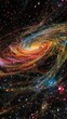 © Waraporn - Captivating Cosmic Swirl A Mesmerizing Interstellar Panorama of Glowing Galaxies and Luminous Nebulae Showcasing the Beauty and Enigmatic Nature of the Universe