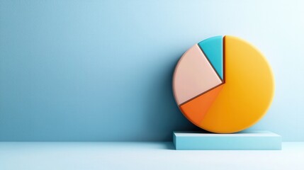 Poster - A vibrant pie chart comparing customer satisfaction with spray tanning services