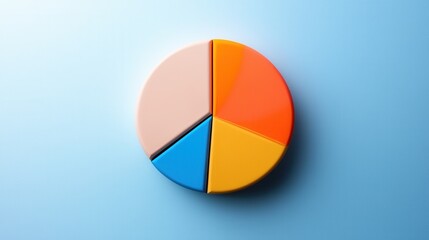 Poster - A vibrant pie chart showing preferences for daily versus weekly exfoliation routines