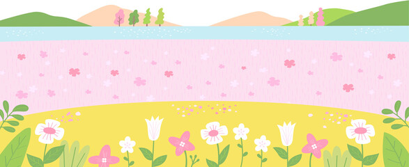 Wall Mural - landscape of spring