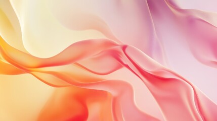 Fototapete - Close-up of an abstract background with fluid, organic shapes and subtle textures, blending soft and vibrant colors for a harmonious and artistic look.