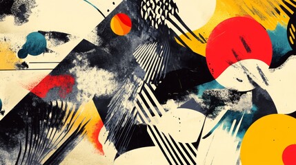Aufkleber - Close-up of a modern graphic with abstract elements and dynamic compositions, highlighting innovative design techniques and creative aesthetics.