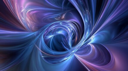 Aufkleber - Close-up of a vibrant abstract background with swirling colors in shades of blue and purple, creating a dynamic and fluid visual effect.