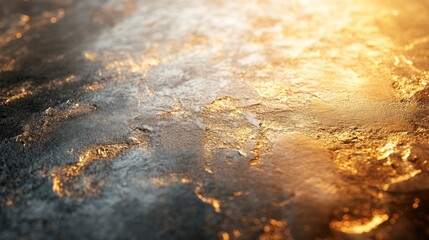 Fototapete - High-definition shot of an abstract background featuring a blend of metallic and matte textures, with subtle gradients and reflective surfaces.
