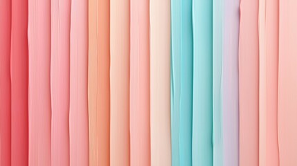 Wall Mural - Colorful fabric swatches in pastel shades