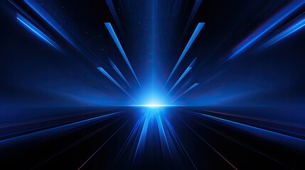 Wall Mural - A vibrant, abstract representation of light and speed, suggesting movement through space.