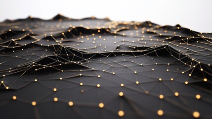 dark network landscape, glowing nodes, digital terrain, abstract background, tech concept
