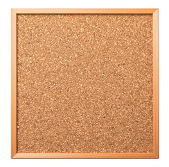 Wall Mural - Empty square bulletin board isolated on transparent background