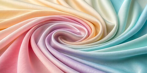 Poster - A colorful fabric with a rainbow pattern